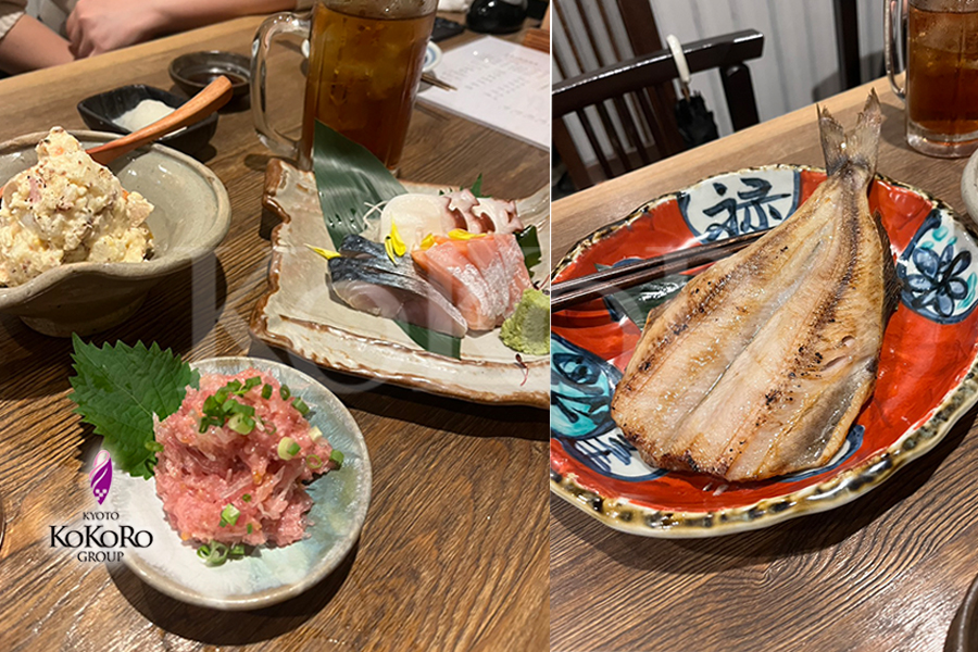 横浜の居酒屋で楽しんだ魚料理